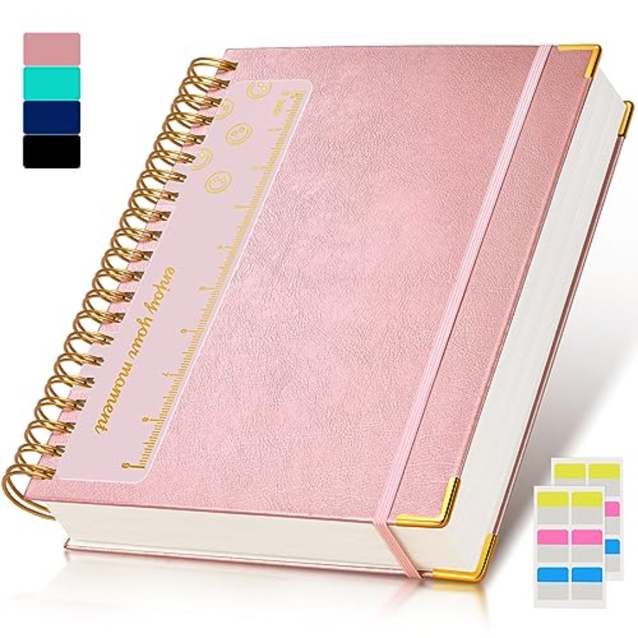 Journal Leather Hardcover - Spiral Notebook Journal 8.5