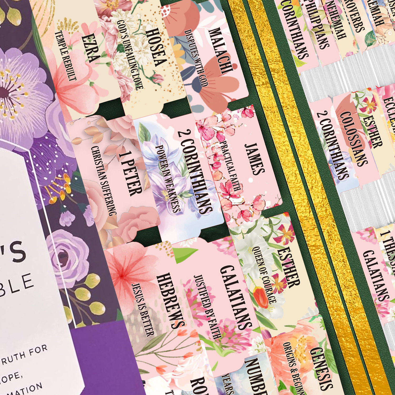 Index Tab Divider - 75pcs Large Font Sacred Text Index