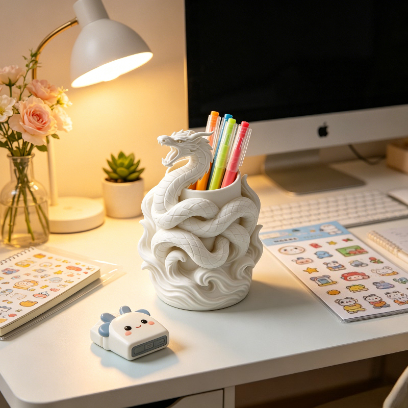 Dragon Relief Pen Holder, Desk - Ideal Stationery & Office Supply avaliação e preço