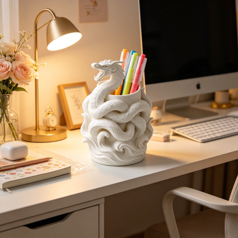 Dragon Relief Pen Holder, Desk - Ideal Stationery & Office Supply avaliação e preço