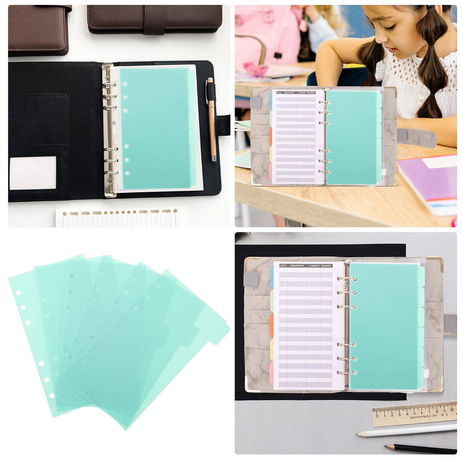 6 Sheets Binder Index Dividers - Index Tab Divider avaliação e preço