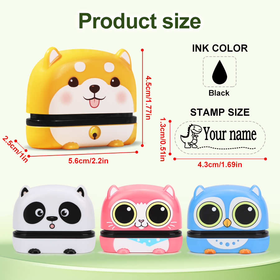 Custom Cute Name Stamp - Reusa - Self Inking Stamp avaliação e preço
