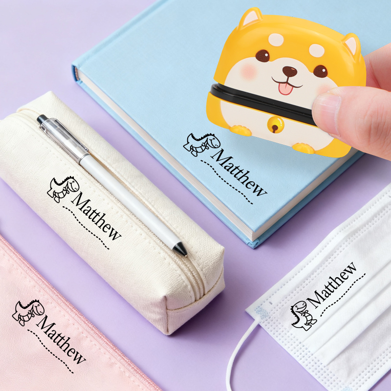 Custom Cute Name Stamp - Reusa - Self Inking Stamp avaliação e preço