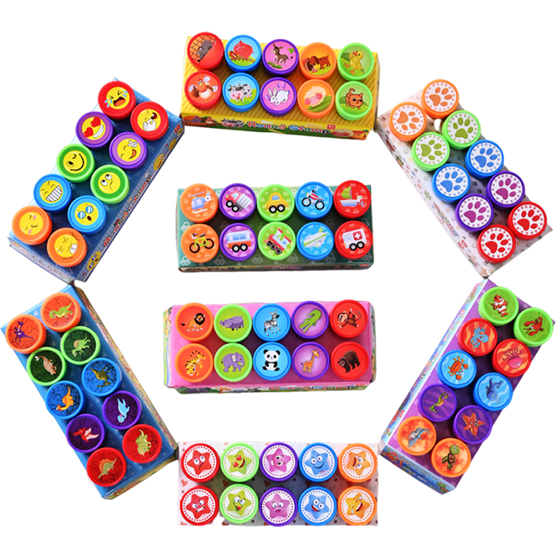 10pcs/box Assorted Stamps Self - Self Inking Stamp avaliação e preço