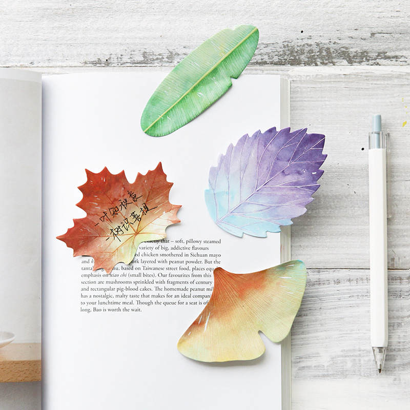 30 Pcs Leaf Sticky notes Plann - Office Stationery Supply List avaliação e preço