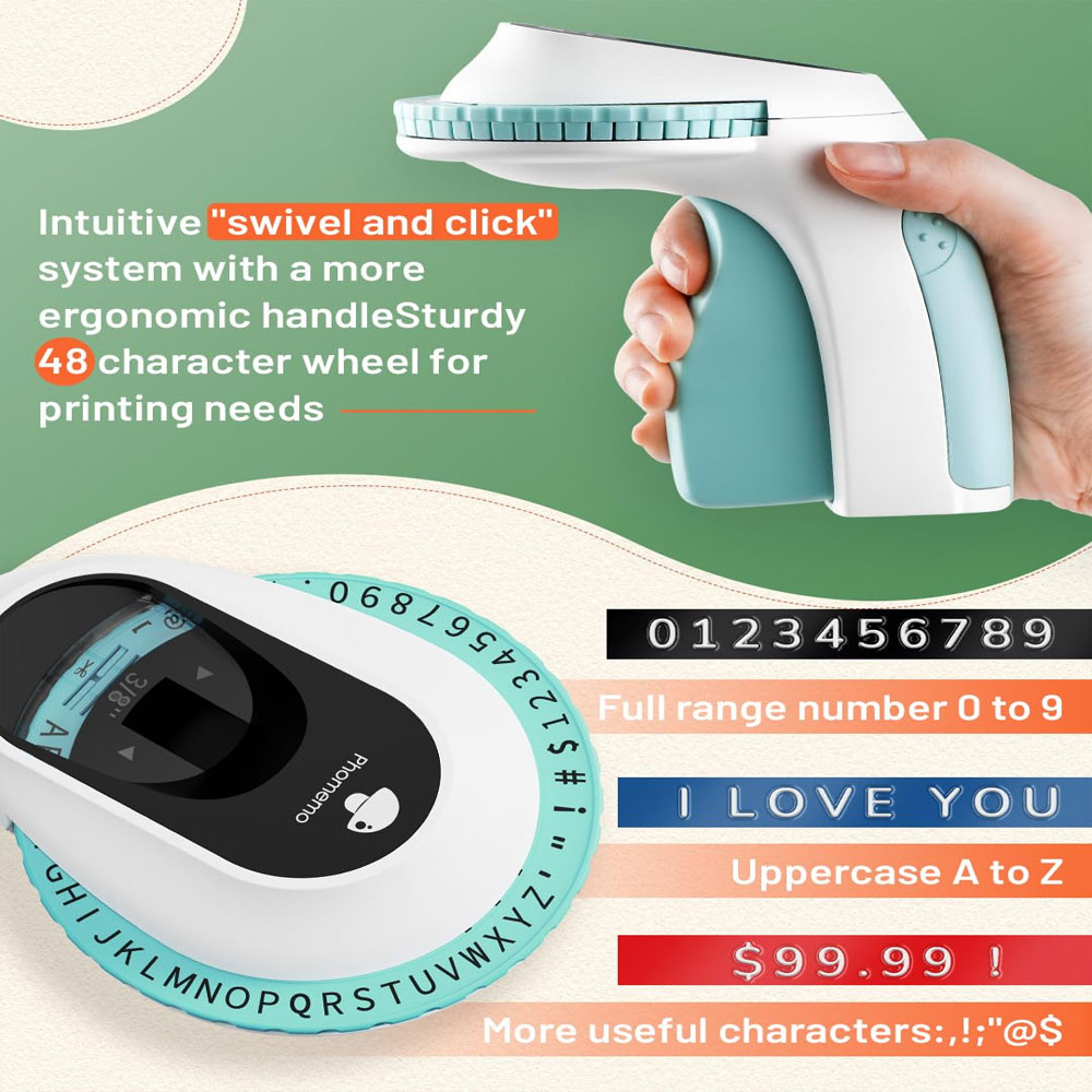 E975 Embossed Label Printer, 3 - Label Printer Tape avaliação e preço