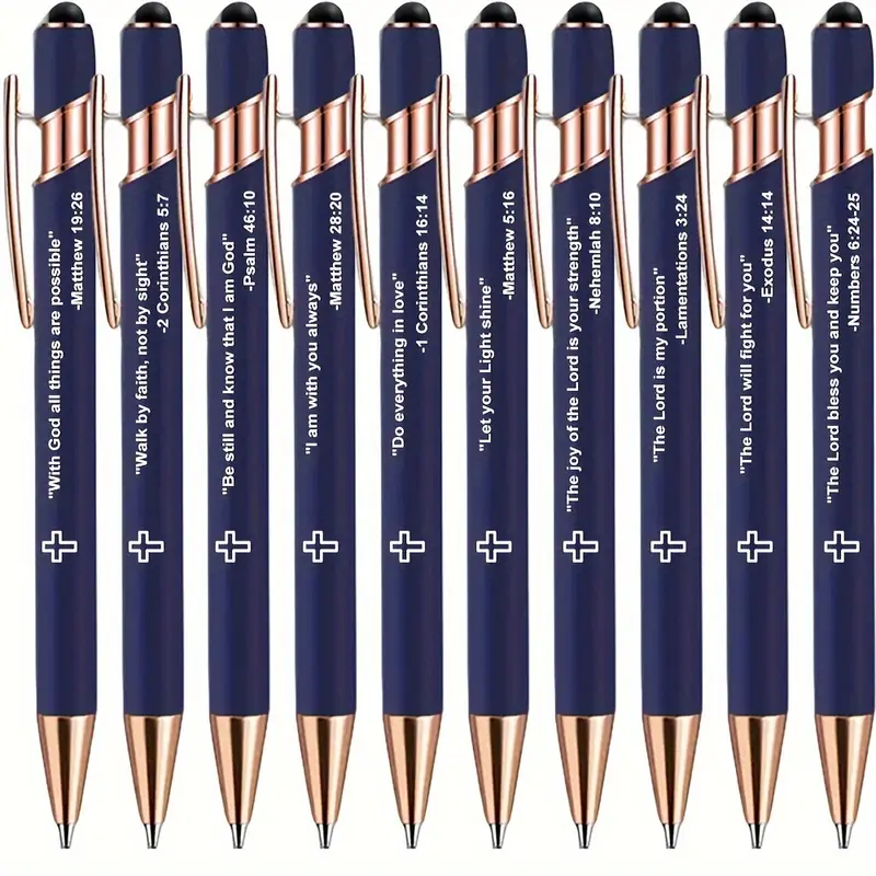 10pcs inspirational Bible pens - Ideal Stationery & Office Supply avaliação e preço