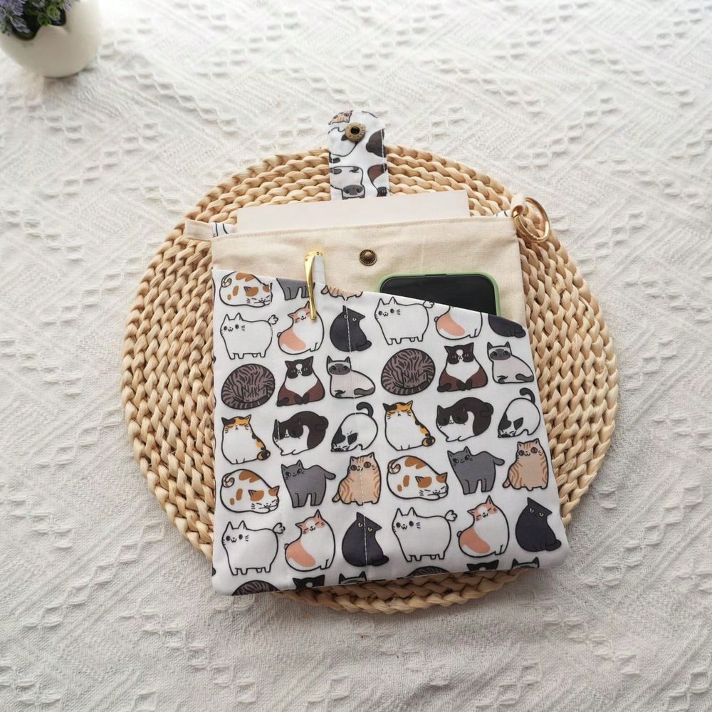 1PC Mellow Cat Canvas Book Bag - Ideal Stationery & Office Supply avaliação e preço