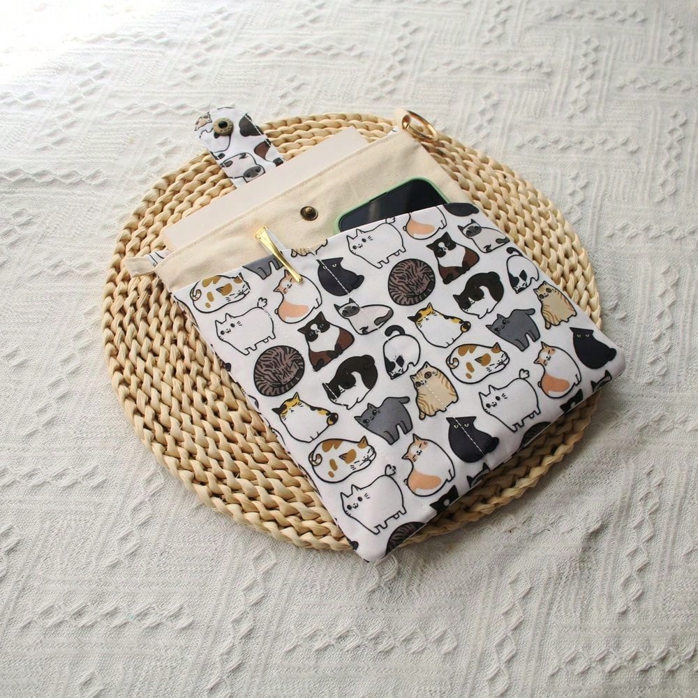 1PC Mellow Cat Canvas Book Bag - Ideal Stationery & Office Supply avaliação e preço