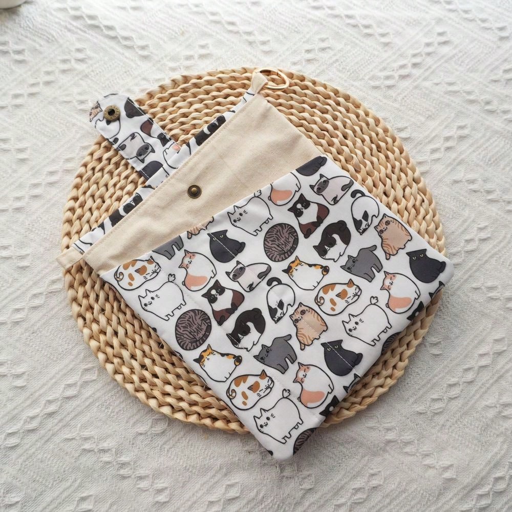 1PC Mellow Cat Canvas Book Bag - Ideal Stationery & Office Supply avaliação e preço