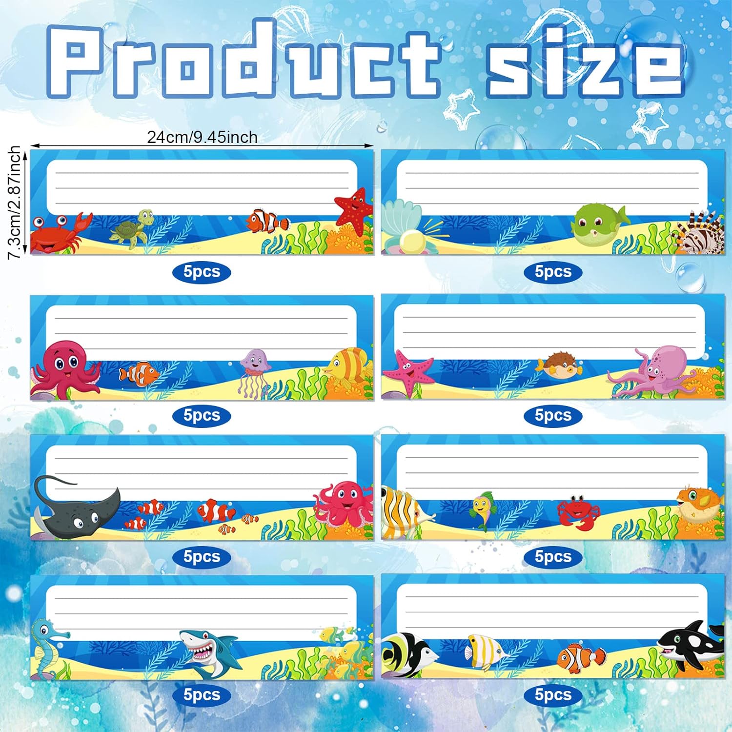 40 Sea Themed Name Plates for  - Desk Name Plate avaliação e preço