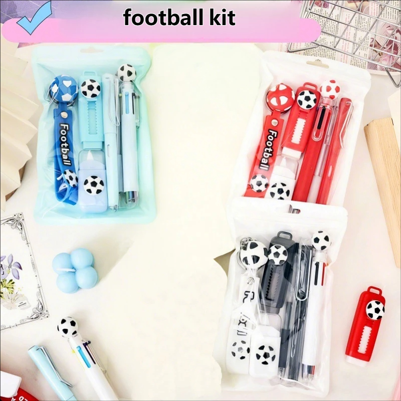 6Pcs Football Theme Stationery - Ideal Stationery & Office Supply avaliação e preço