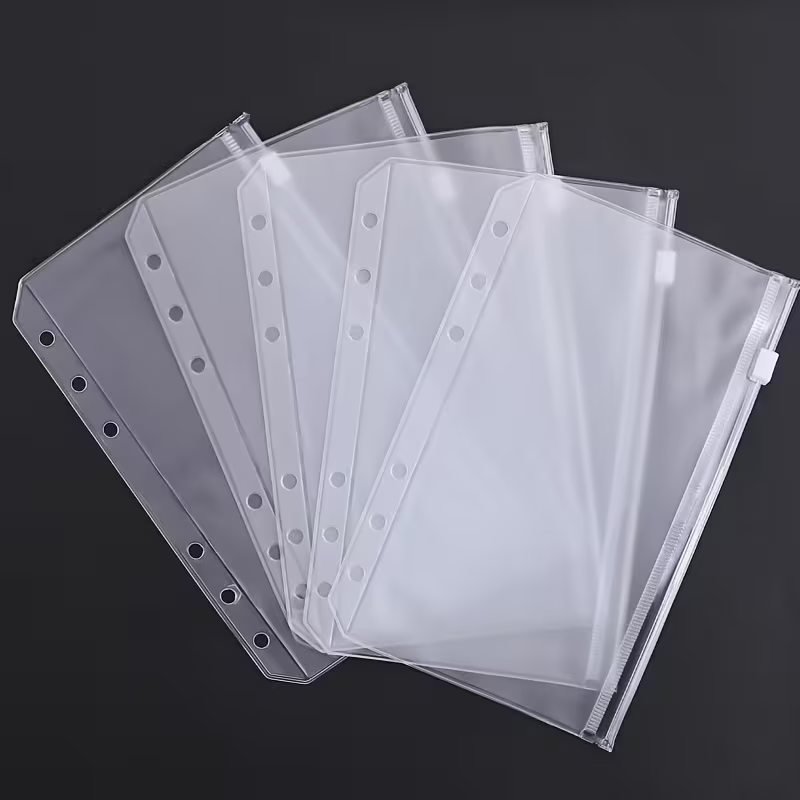 A5/A6/A7 Binder Pockets Binder - Portfolio Folder Zip avaliação e preço