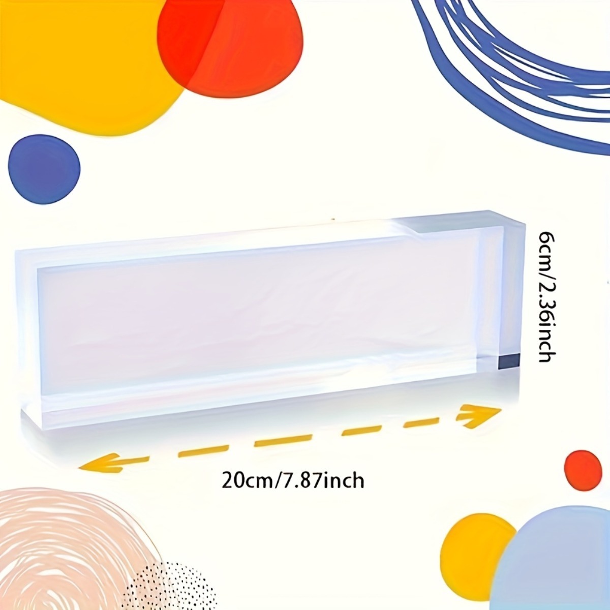 [2D Flat] Floral Pattern Acryl - Desk Name Plate avaliação e preço