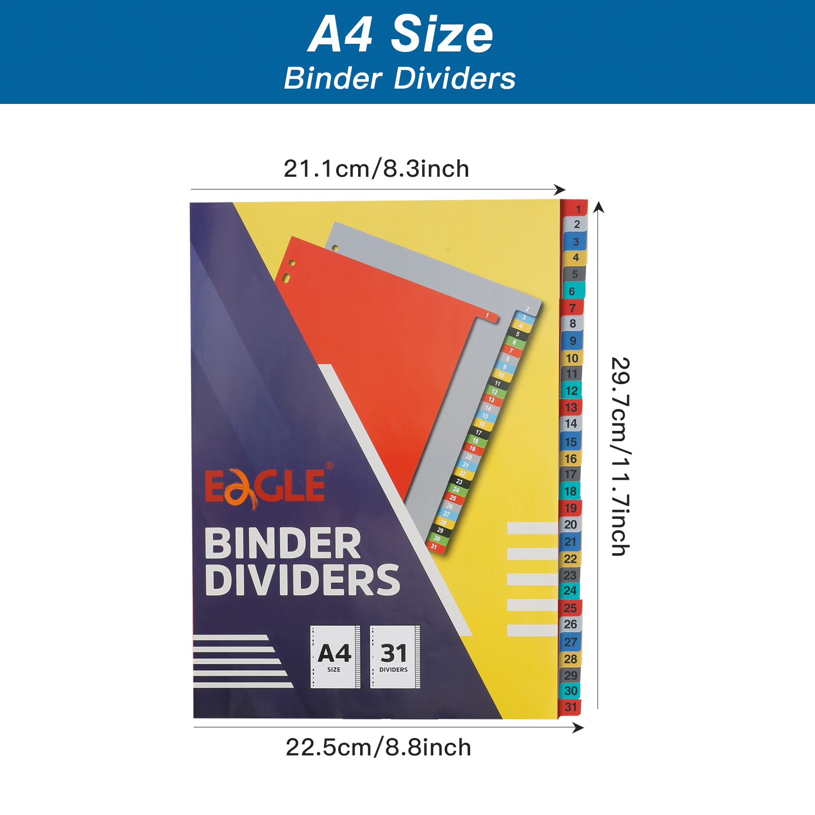 EAGLE A4 Binder Index Divider  - Index Tab Divider avaliação e preço