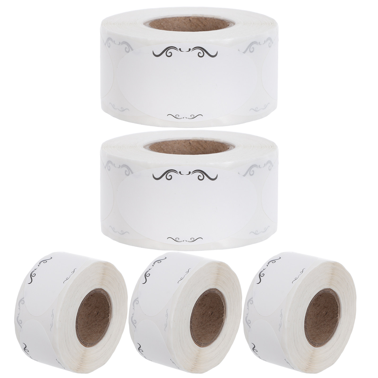 5 Rolls Blank Writable Sticker - Sticker Label Roll avaliação e preço
