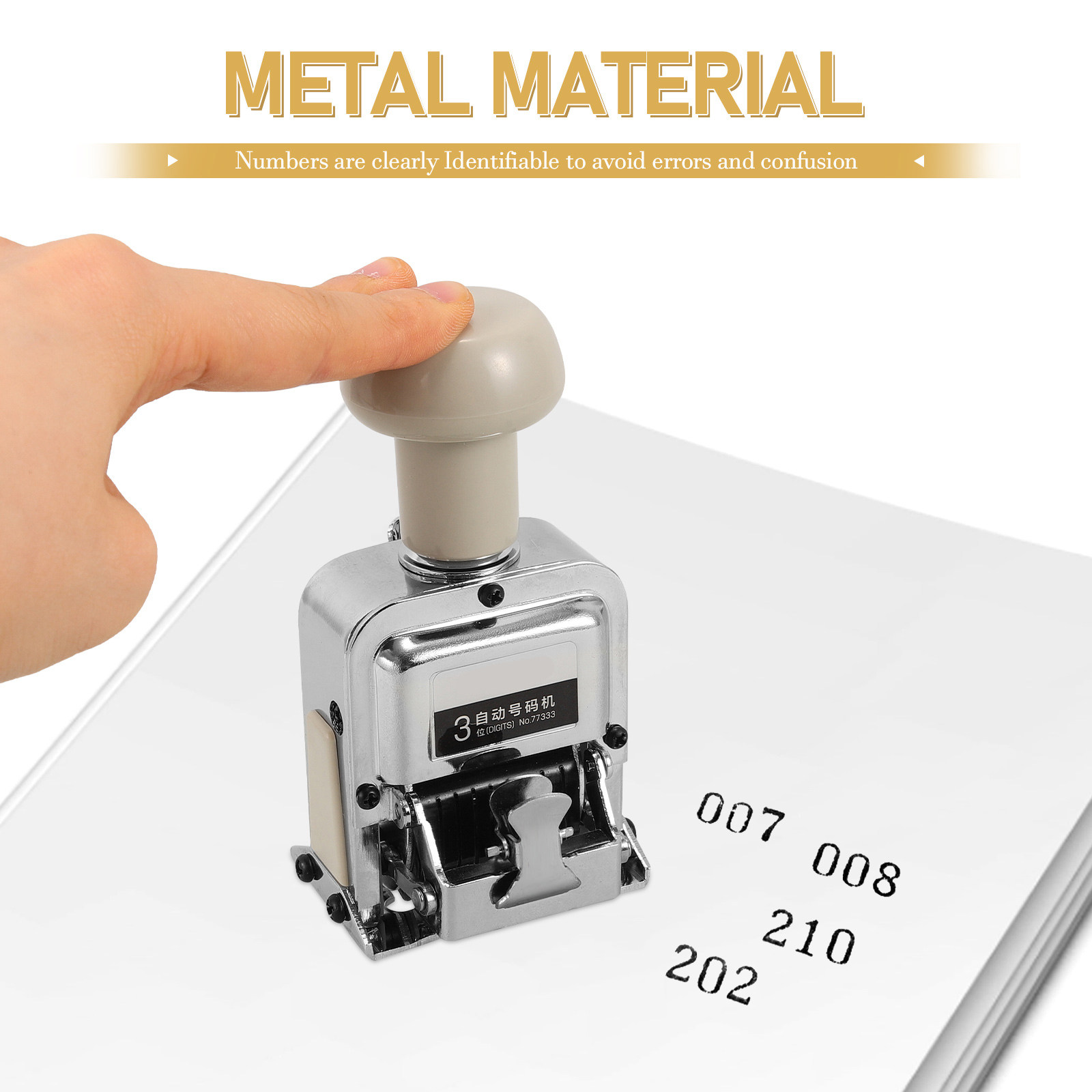 Automatic Number Stamp Portabl - Self Inking Stamp avaliação e preço
