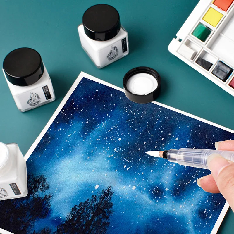 30ML White Ink High-gloss Wate - Correction Fluid White avaliação e preço