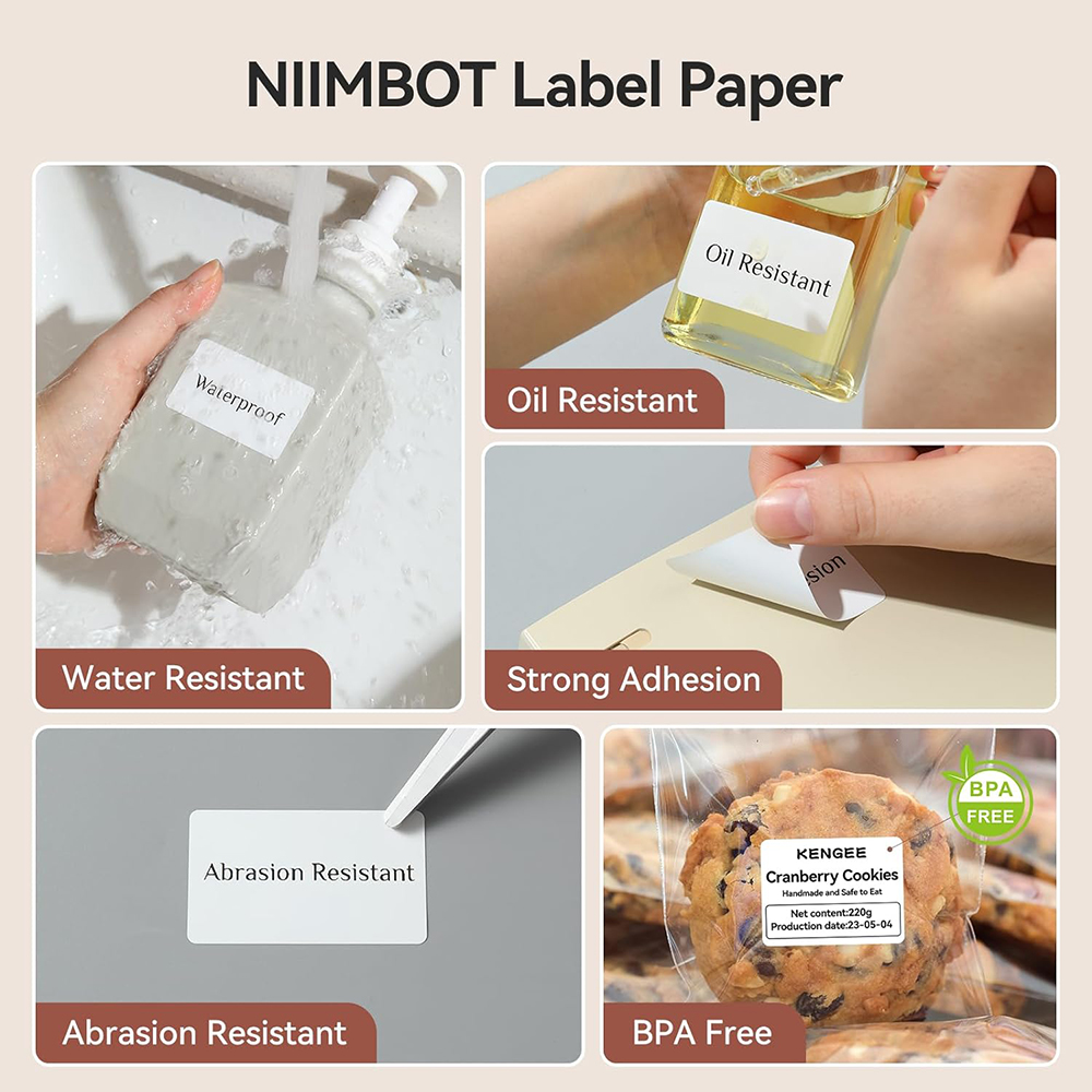 NIIMBOT Thermal Label for B1 B - Label Printer Tape avaliação e preço