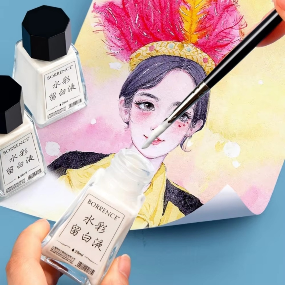 Borrence 28ml Watercolor Maski - Correction Fluid White avaliação e preço