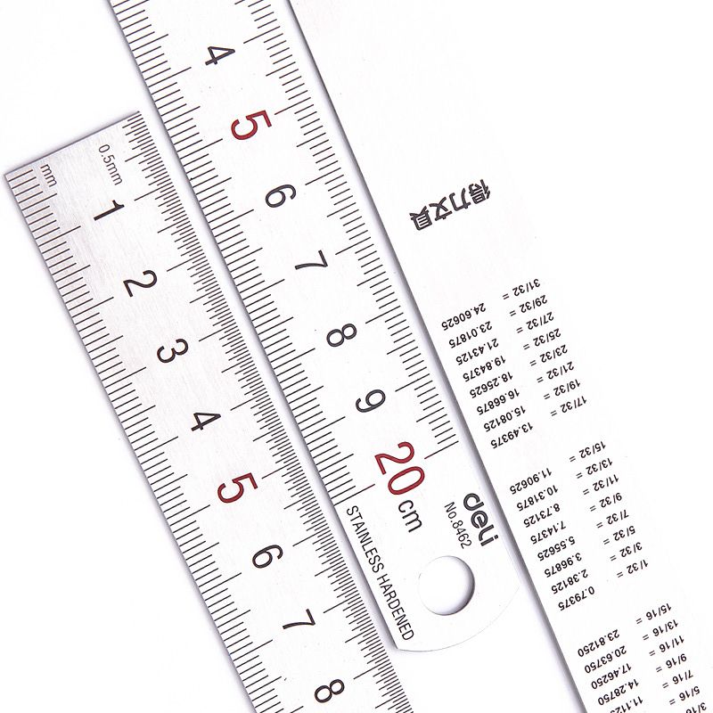 Deli 20cm Stainless Steel Meta - Stationery Office Supply Store avaliação e preço