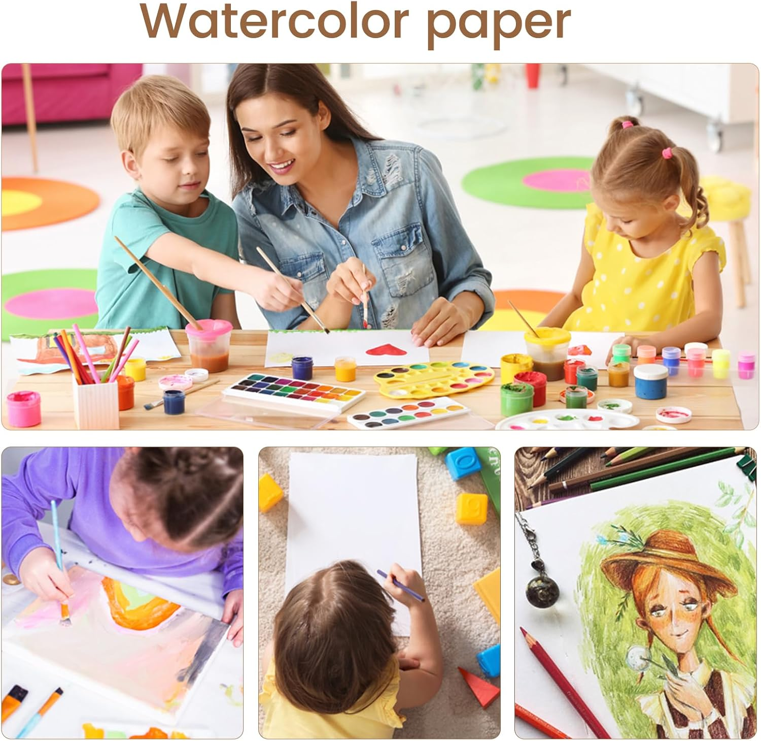 Watercolor Book 210x210mm 300G - Art Sketchbook Ring avaliação e preço