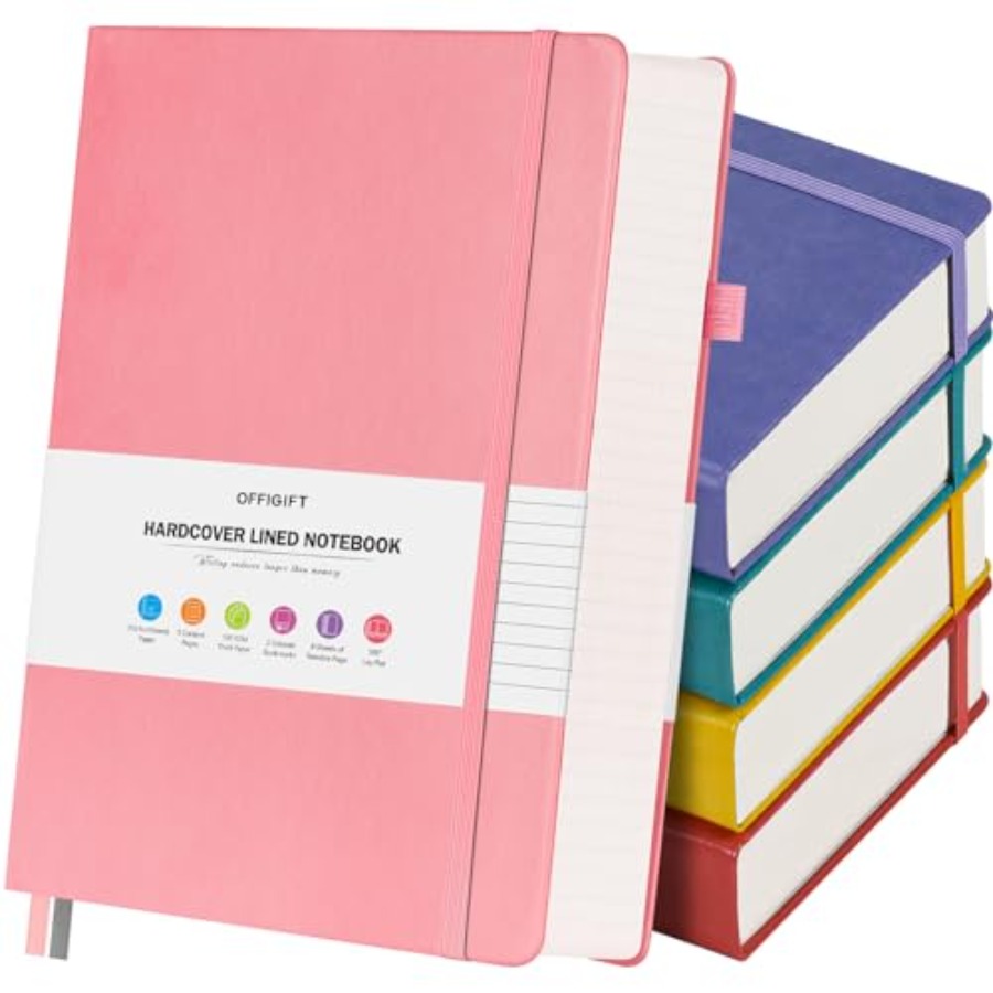 5 Pack Lined Notebook Journal  - Journal Leather Hardcover avaliação e preço