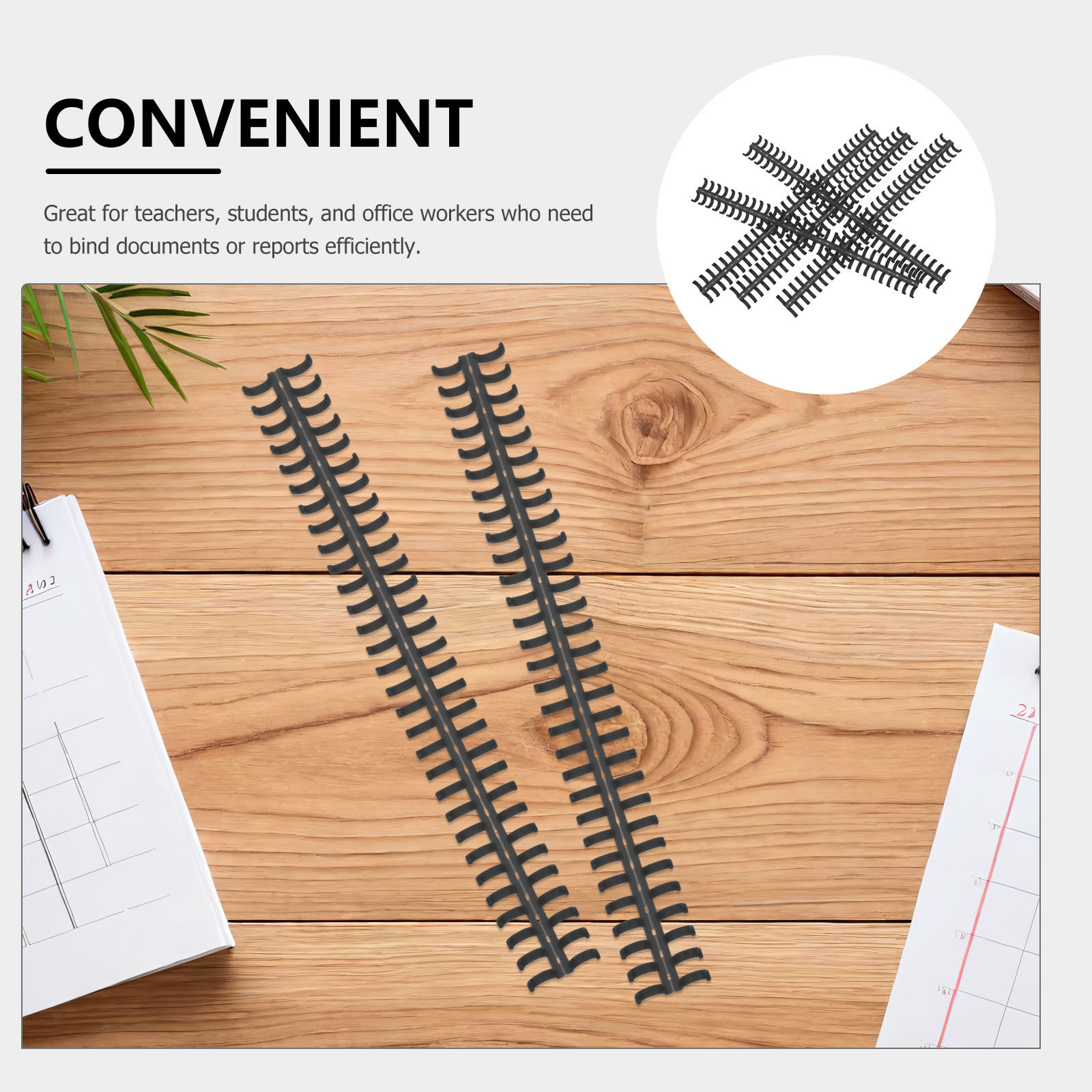 20Pcs Notebook Binding Rings S - Binding Comb Plastic avaliação e preço