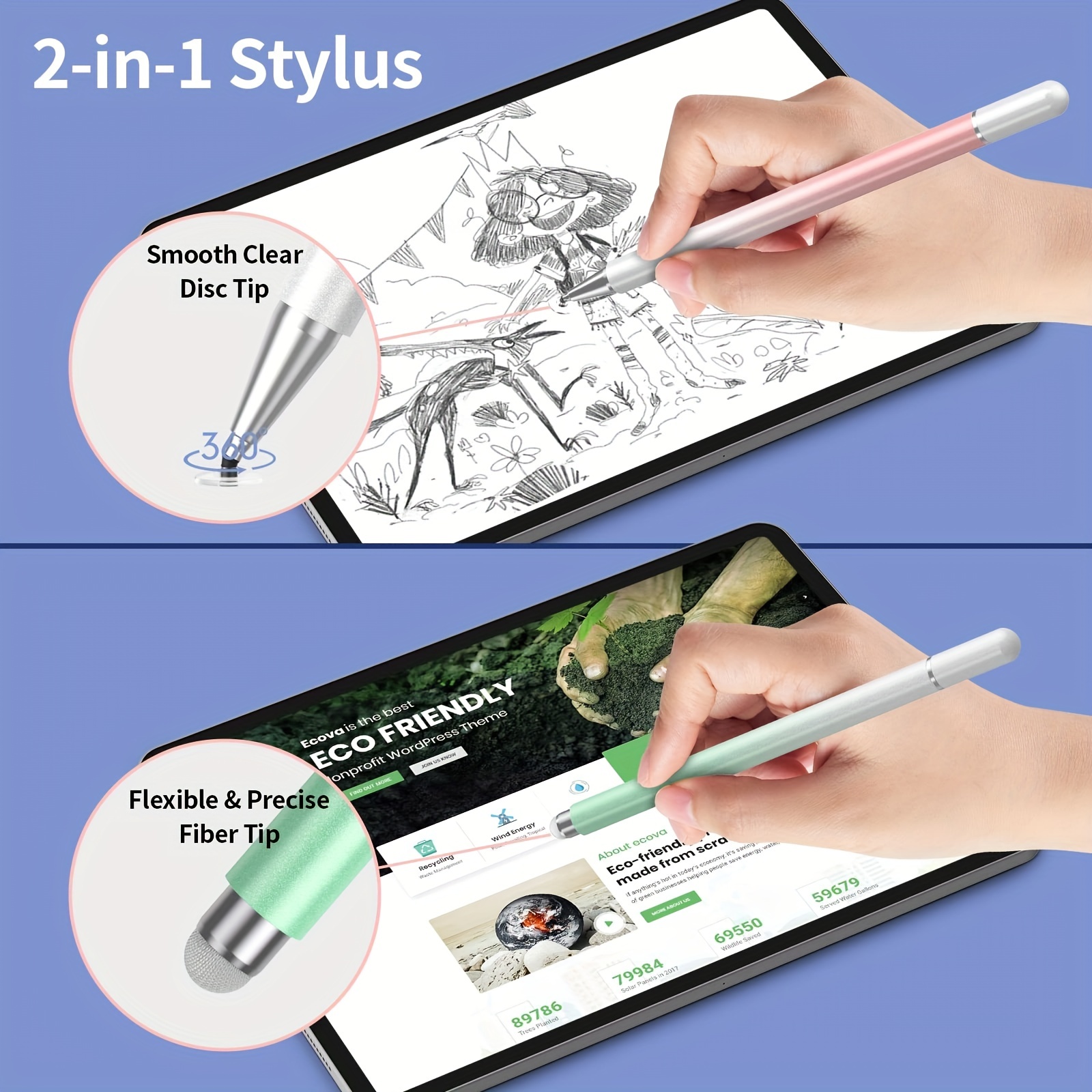2 in 1 Universal Stylus Pen fo - Sticky Note Cube avaliação e preço