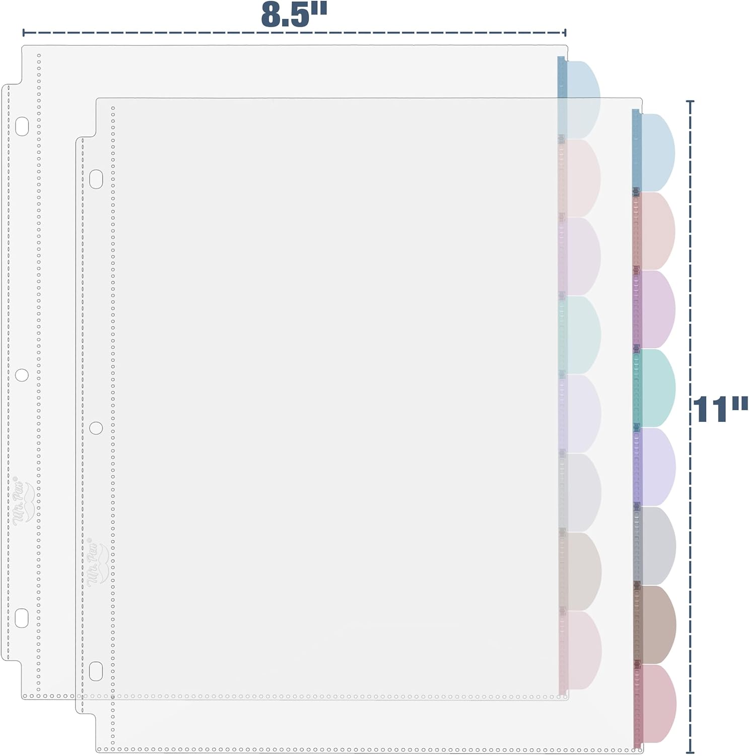 A4 Clear Sheet Protectors with - Index Tab Divider avaliação e preço