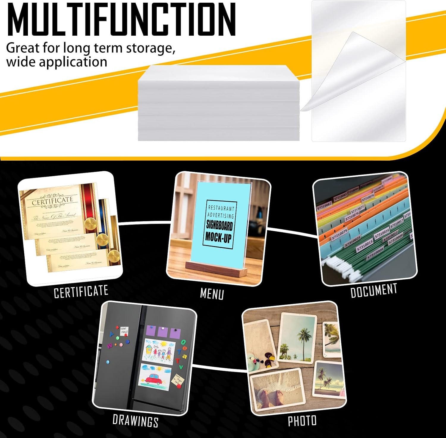 100 Pcs 10 Mil Thermal Laminat - Document Laminator Pouch avaliação e preço