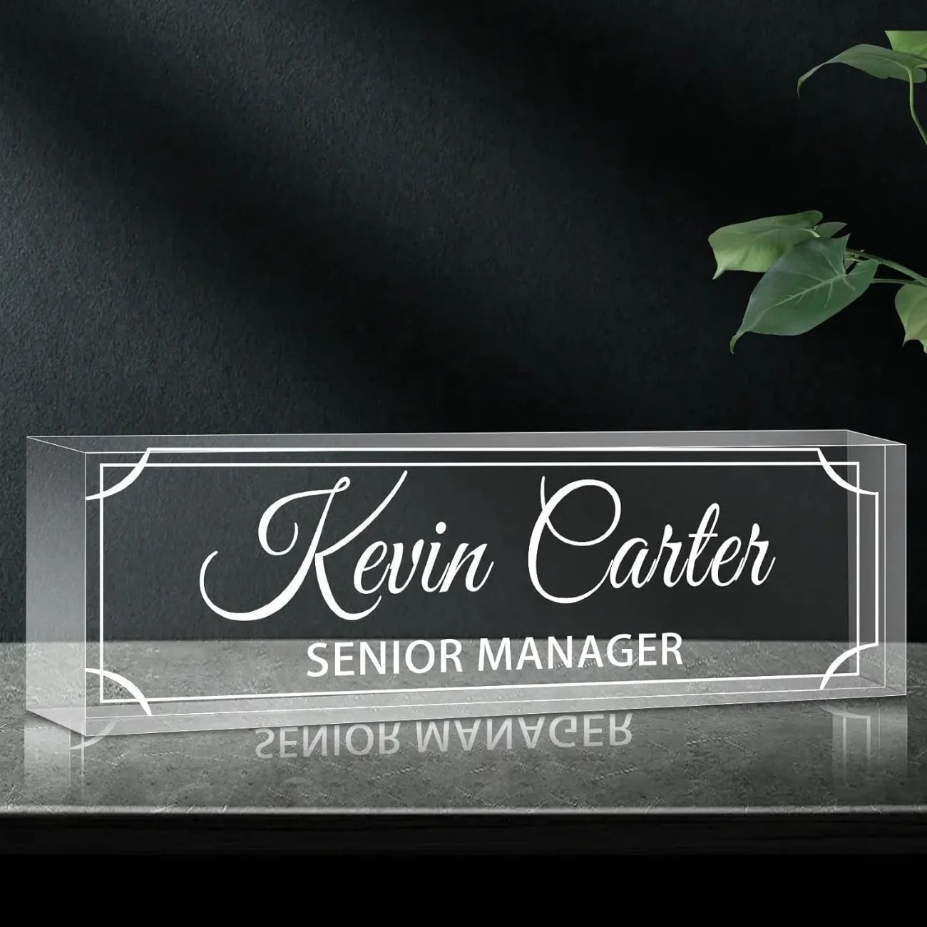 Personalized Acrylic Desk Name - Desk Name Plate avaliação e preço