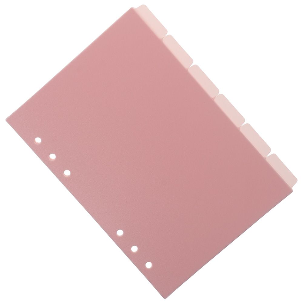 6 PCS A5 Binder Divider,Pink 6 - Index Tab Divider avaliação e preço