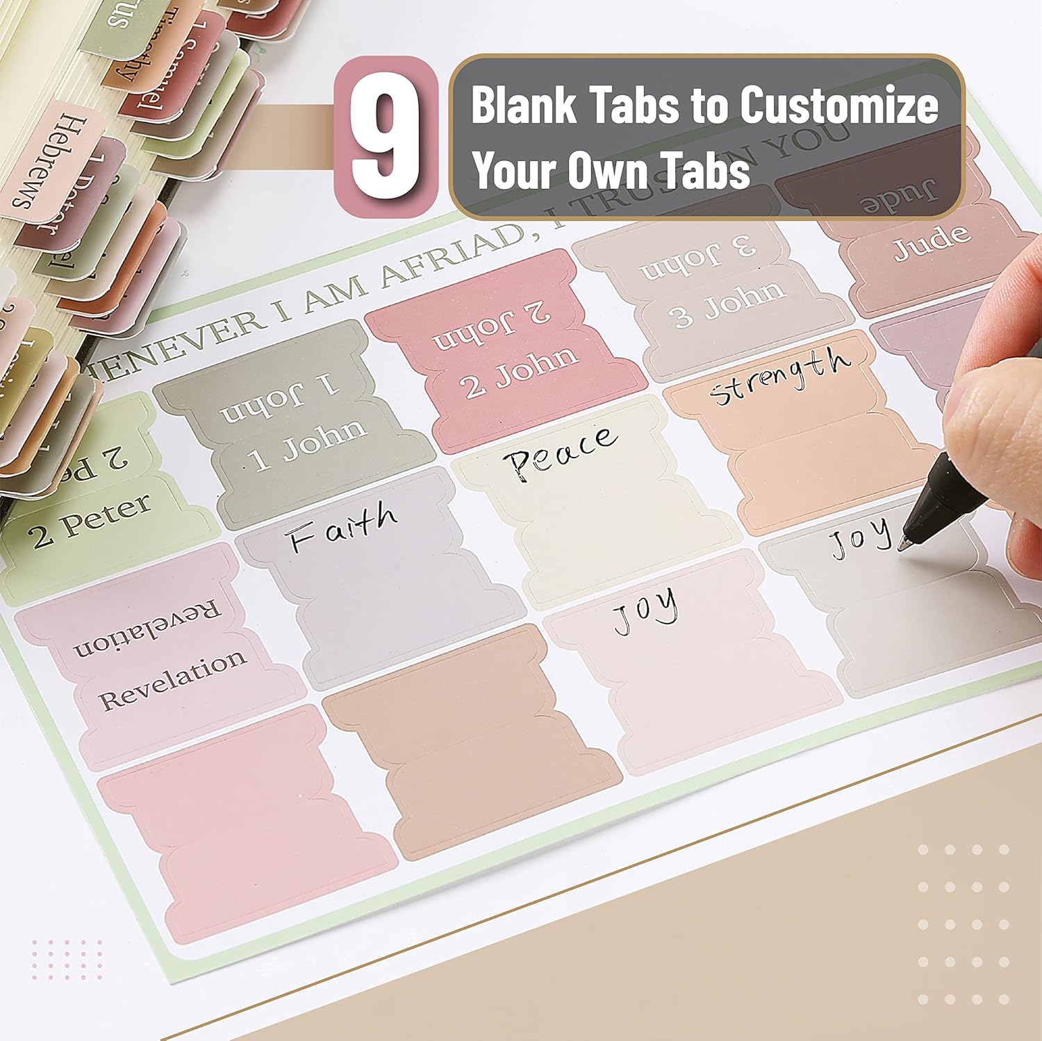 75 Boho Theme Laminated Tabs f - Index Tab Divider avaliação e preço