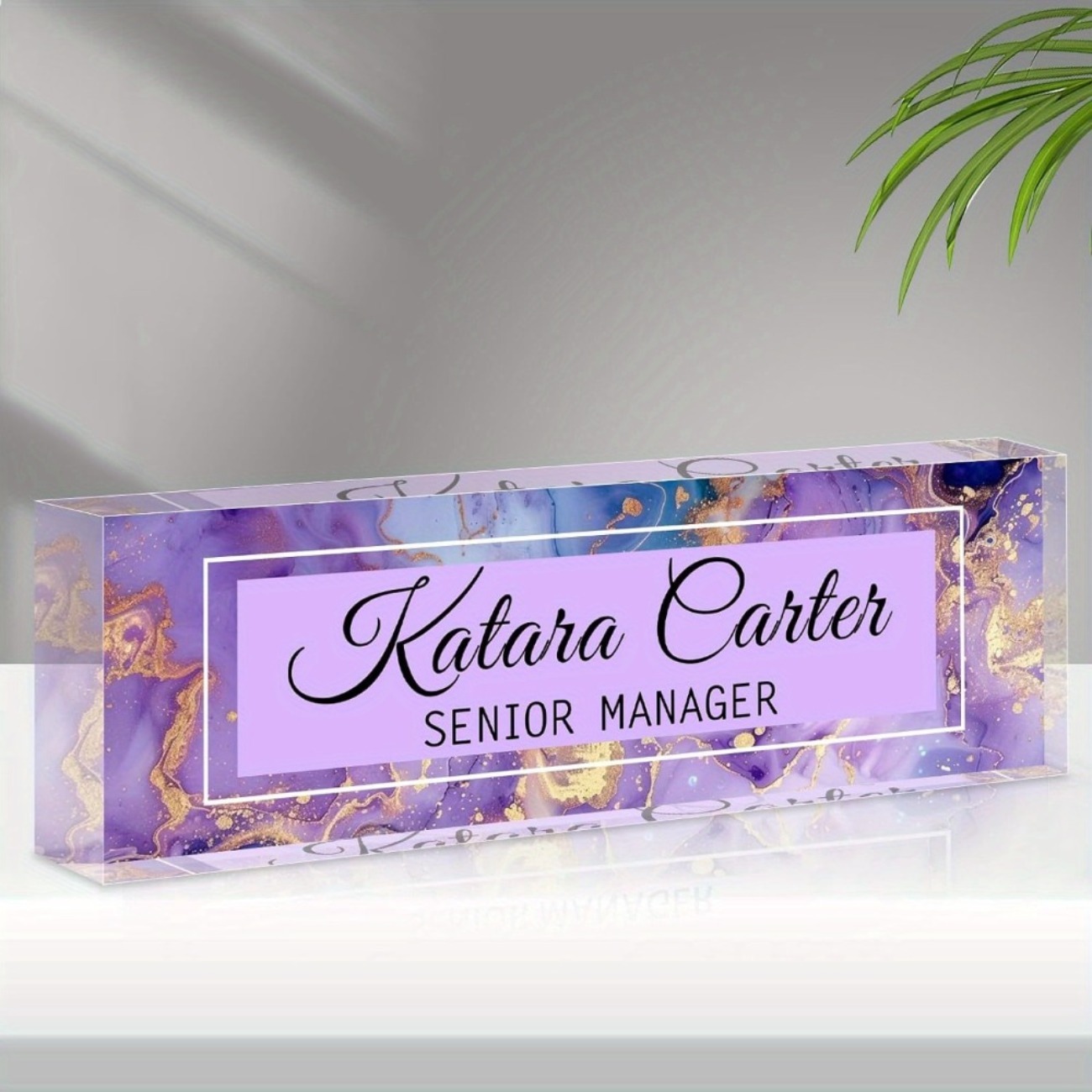 Custom Acrylic Desk Name Plate - Desk Name Plate avaliação e preço