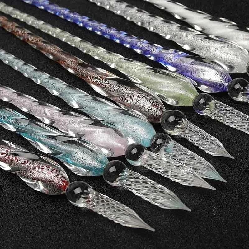 Colored Crystal Glass Dip Pen  - Fountain Pen Ink avaliação e preço