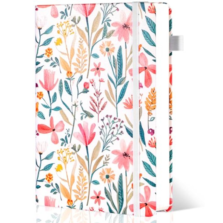 Floral Lined Journal for Women - Journal Leather Hardcover avaliação e preço