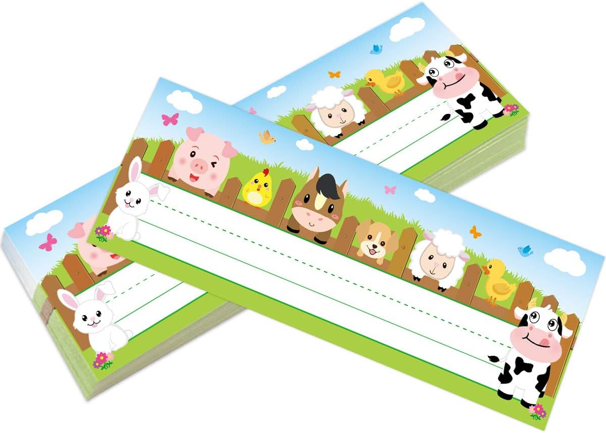 36 Pack Farm Animal Name Plate - Desk Name Plate avaliação e preço