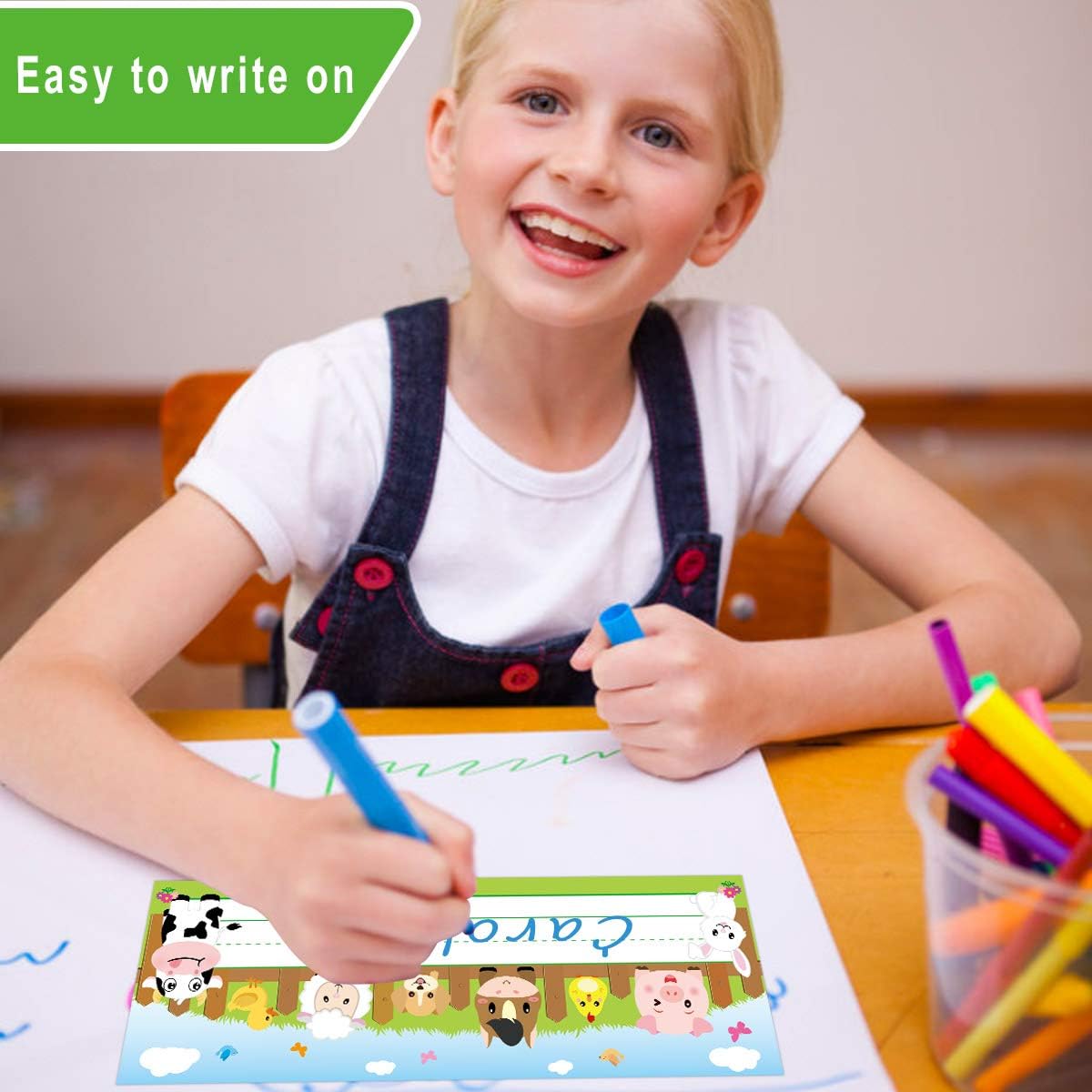 36 Pack Farm Animal Name Plate - Desk Name Plate avaliação e preço