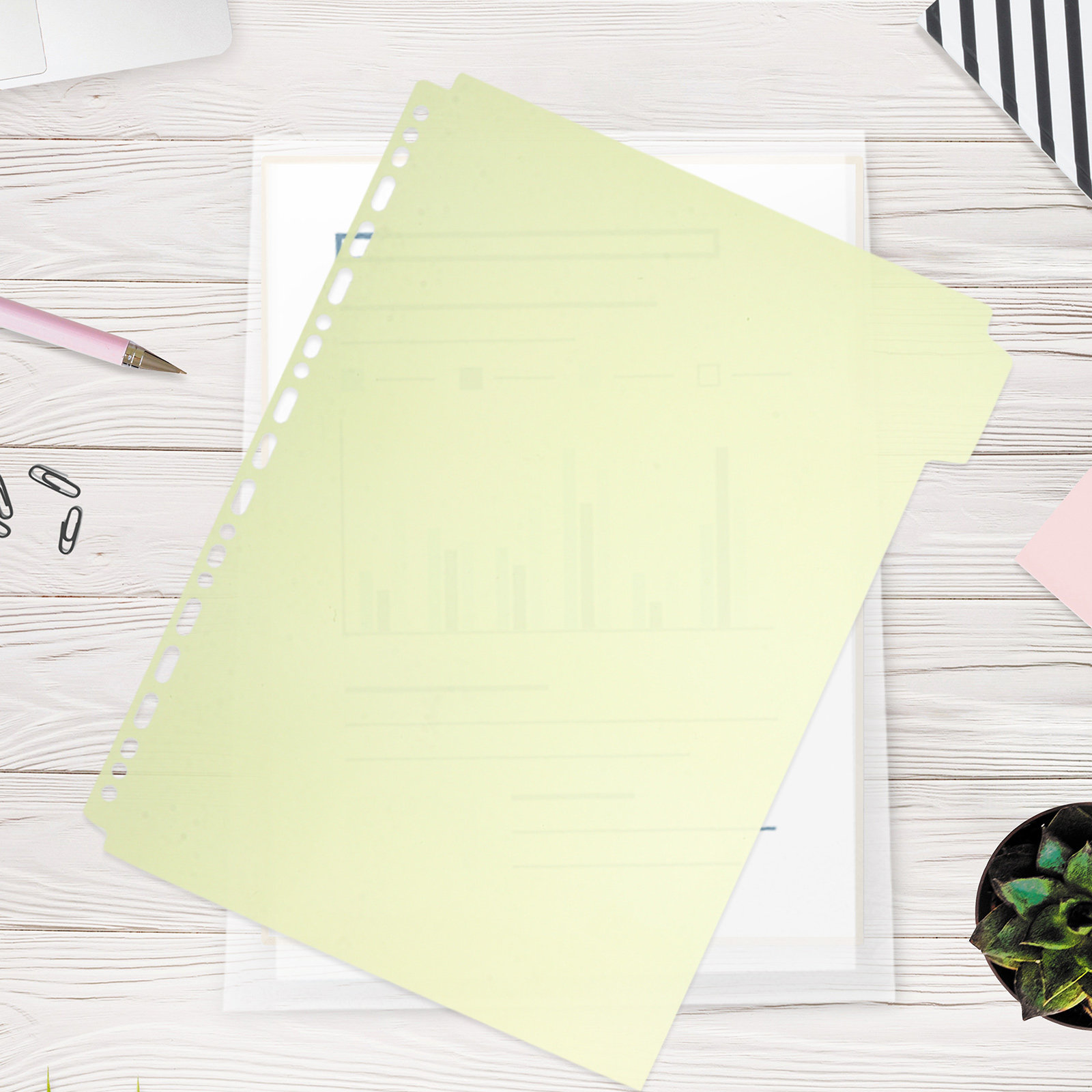 6Pcs Tabbed Binder Divider She - Index Tab Divider avaliação e preço