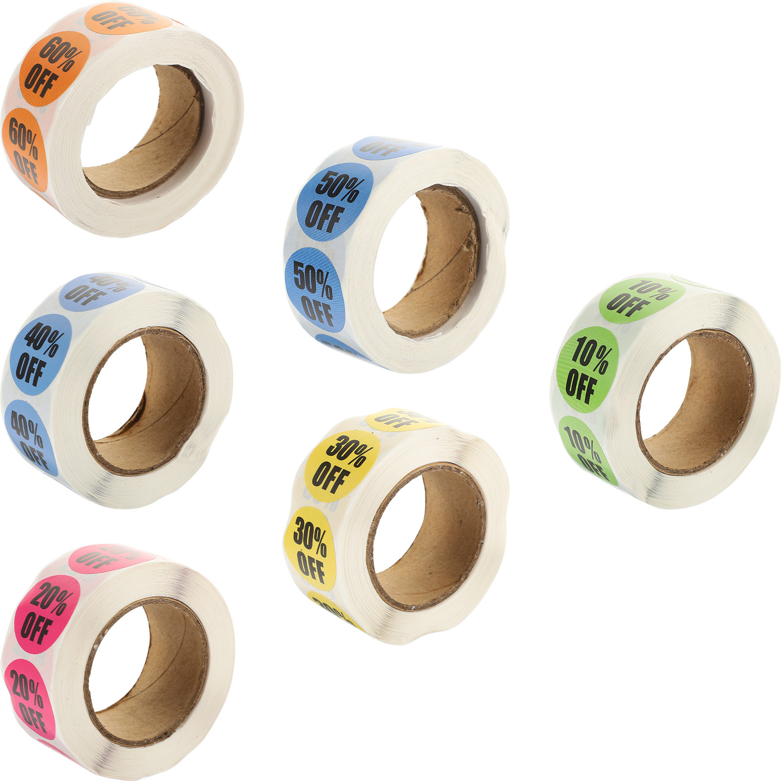 6pcs 6 Rolls Identifier Sticke - Sticker Label Roll avaliação e preço