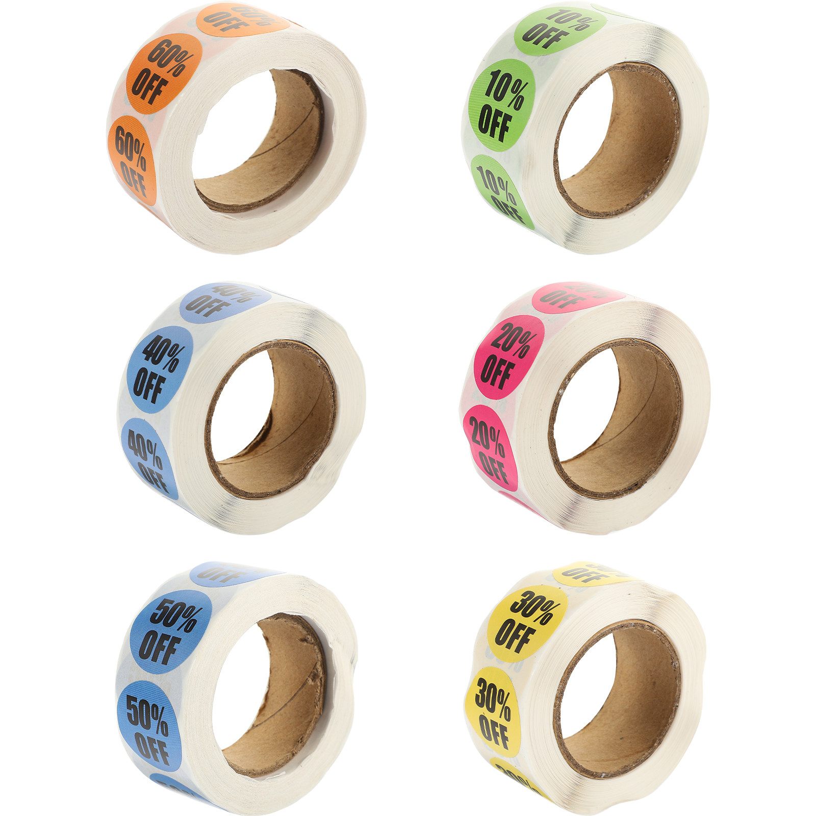 6pcs 6 Rolls Identifier Sticke - Sticker Label Roll avaliação e preço
