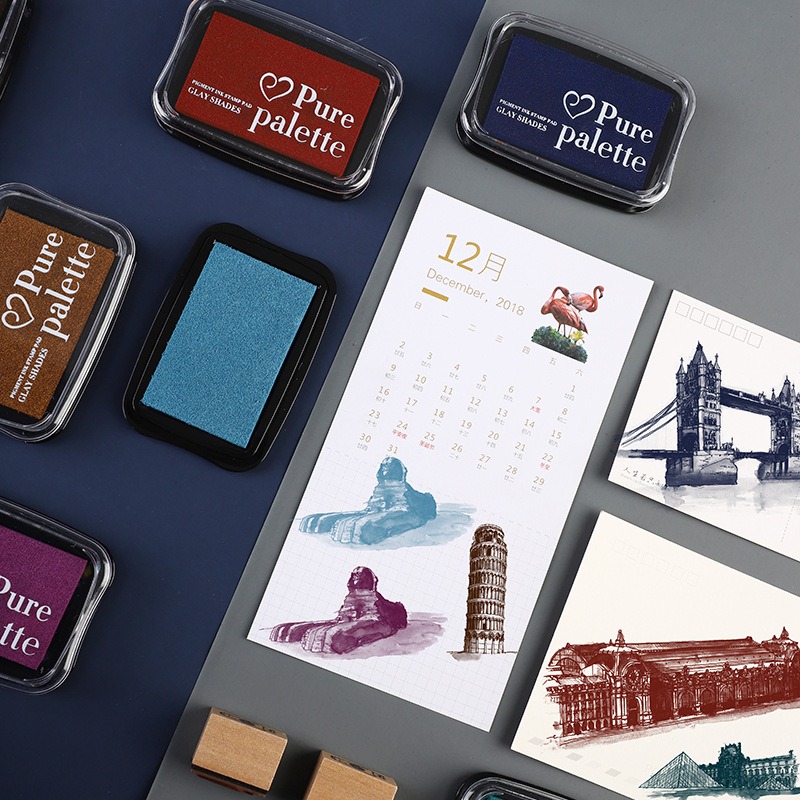 Vintage Color Inkpad For Stmap - Self Inking Stamp avaliação e preço