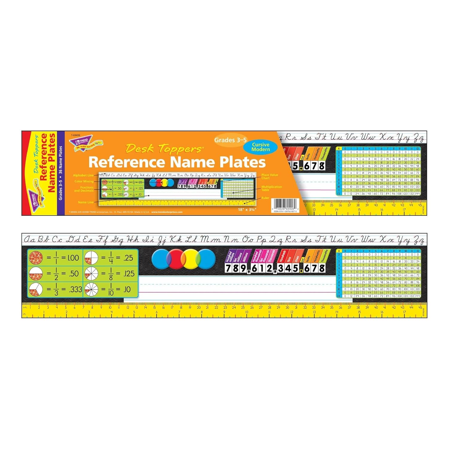 Grades 3-5 Desk Name Plates wi - Desk Name Plate avaliação e preço