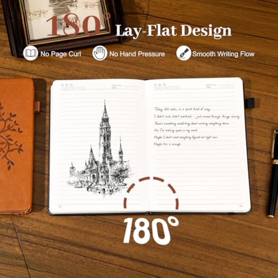 Leather Bound Journal for Men  - Journal Leather Hardcover avaliação e preço