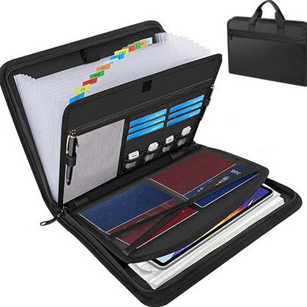 A4 Zipper File Bag Waterproof  - Portfolio Folder Zip avaliação e preço