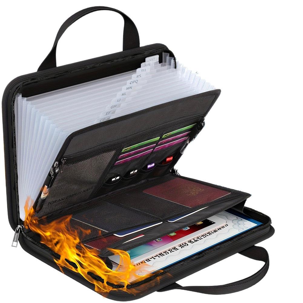 A4 Zipper File Bag Waterproof  - Portfolio Folder Zip avaliação e preço