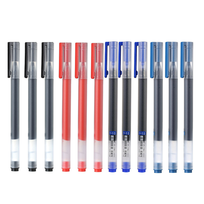 12/6Pc/Lot Gel Pen 0.5MM Ink S - Stationery Supplies Business avaliação e preço