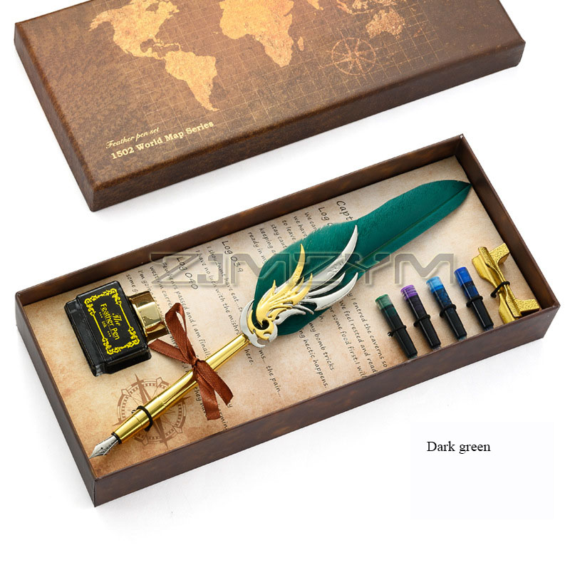 New Feather Pen Luxury Fountai - Fountain Pen Ink avaliação e preço