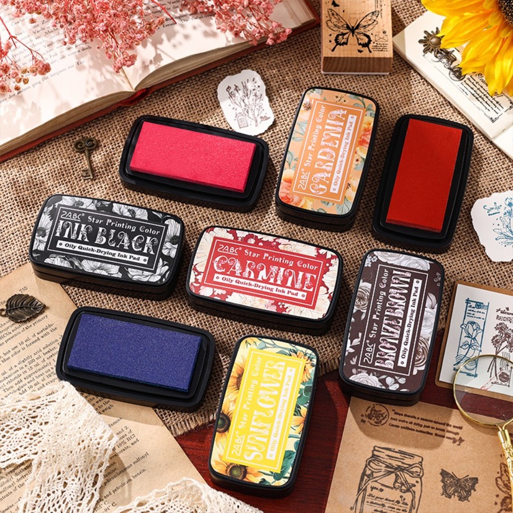 New Colorful Ink Pad Rectangul - Self Inking Stamp avaliação e preço